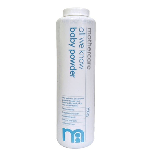 MOTHERCARE ALL WE KNOW BABY POWDER 250GM